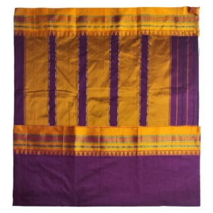 premium ilkal cotton silk temple border saree –
