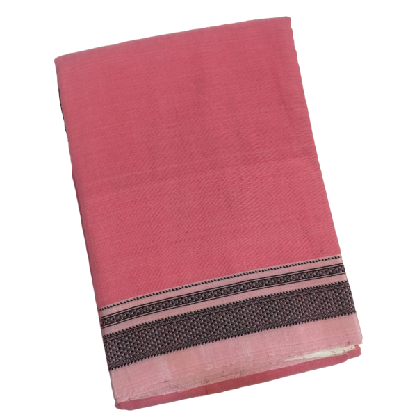 Pure Ilkal Handloom Cotton Saree with Chikki Paras Border and Pure Silk Tope Pallu