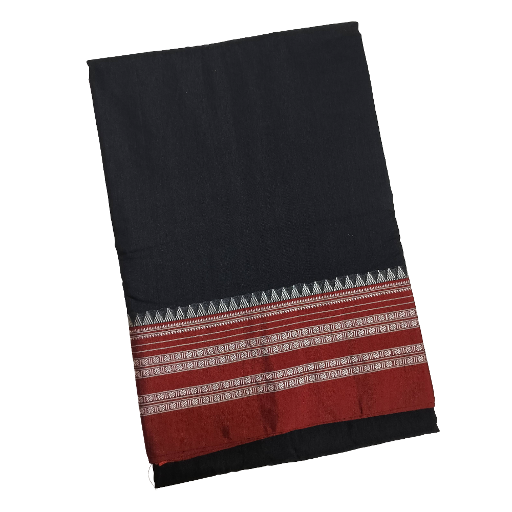 Ilkal Cotton Silk Saree with Narayanpet Border - Image 6